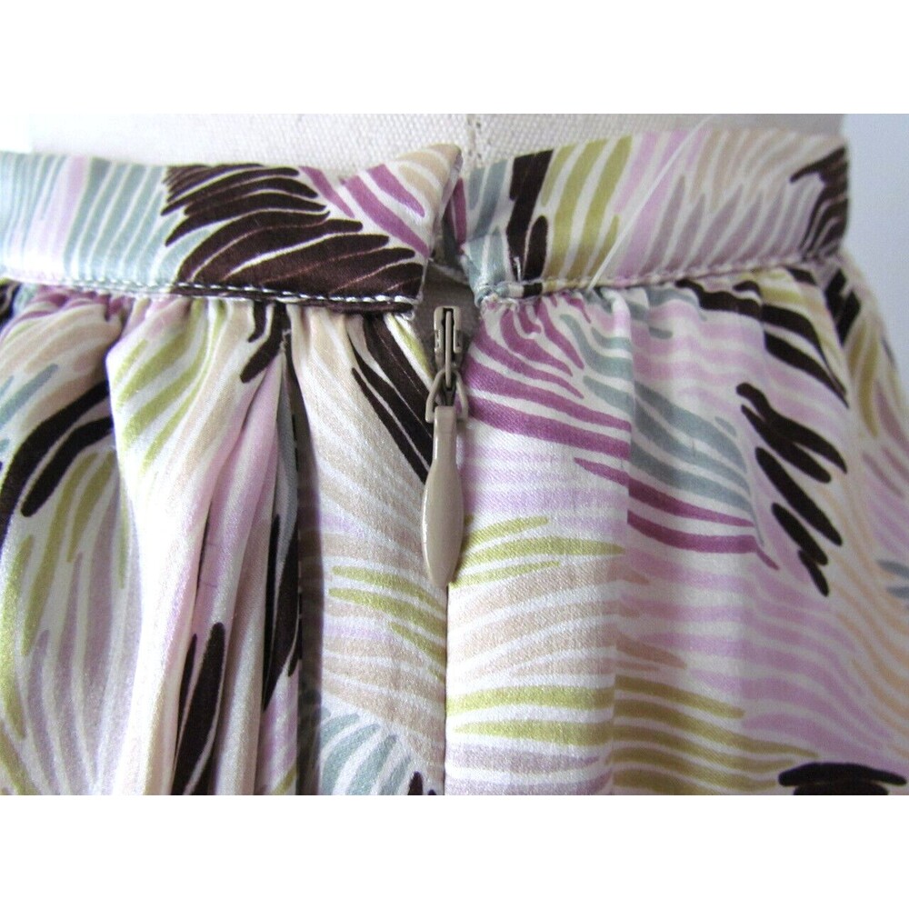 Missoni Silk Skirt Pastel Sz 40 4 Scarf Accent Runway As seen on Hollywood Star - Picture 9 of 16